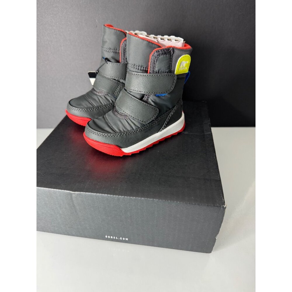 Sorel‎ Insulated Snow Boots Toddler Size 6 Whitney II Strap WP Black Unisex NIB - Picture 3 of 6